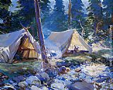 Frank Weston Benson The Camp painting